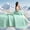 Light Green, variant on 1PC Summer cool single quilt, Solid color double-sided design, Breathable and comfortable, Suitable for summer sleep.(Twin,Taro Purple)