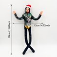 thumbnail image 2 of Christmas Poseable Plush Doll Soft Stuffed Puppet with Wire Armature Bendable Pop Star Doll for Holiday Decoration Display and Play Gift for Fans, 2 of 3