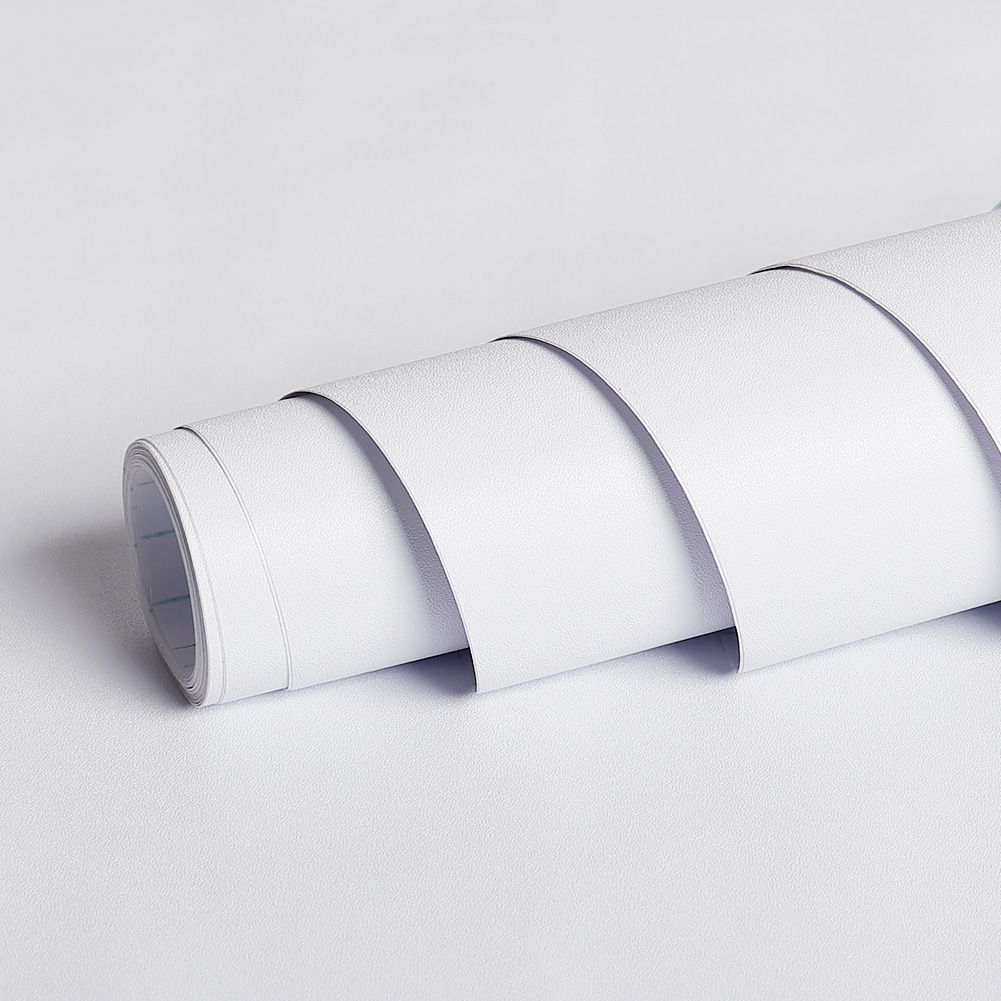 Livelynine White Contact Paper Matte Waterproof Wallpaper Peel and