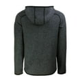 thumbnail image 3 of Men's Cutter & Buck Heather Charcoal Charlotte Knights Mainsail Raglan Full-Zip Hoodie, 3 of 3