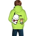 thumbnail image 5 of Sanrio Pochacco Kids' Hoodie 3d Print Sweatshirt Soft Pullover Hooded With Big Pockets Fans Gifts For Boys Or Girls Small, 5 of 7