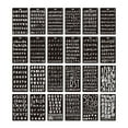 thumbnail image 3 of 24 Pcs Pochoirs de Lettres en Plastique Souple, 3 of 8