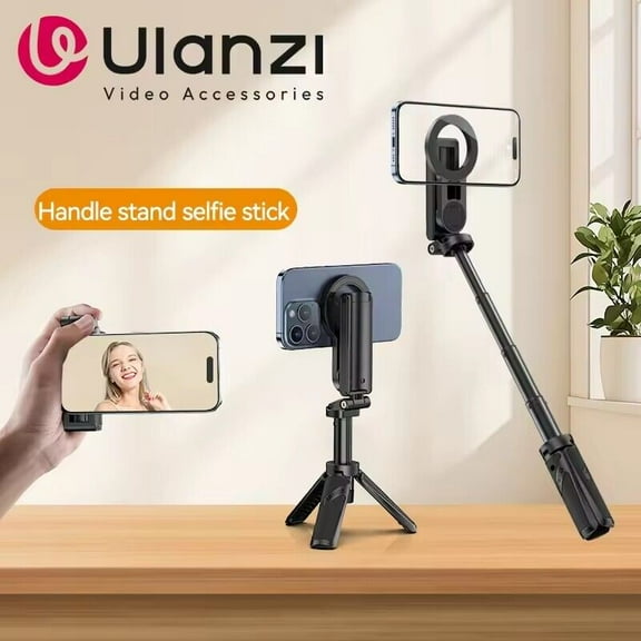 Ulanzi JJ03 Magnetic Phone Tripod Grip Selfie Stick with Remote Control for Photography Video Vlog