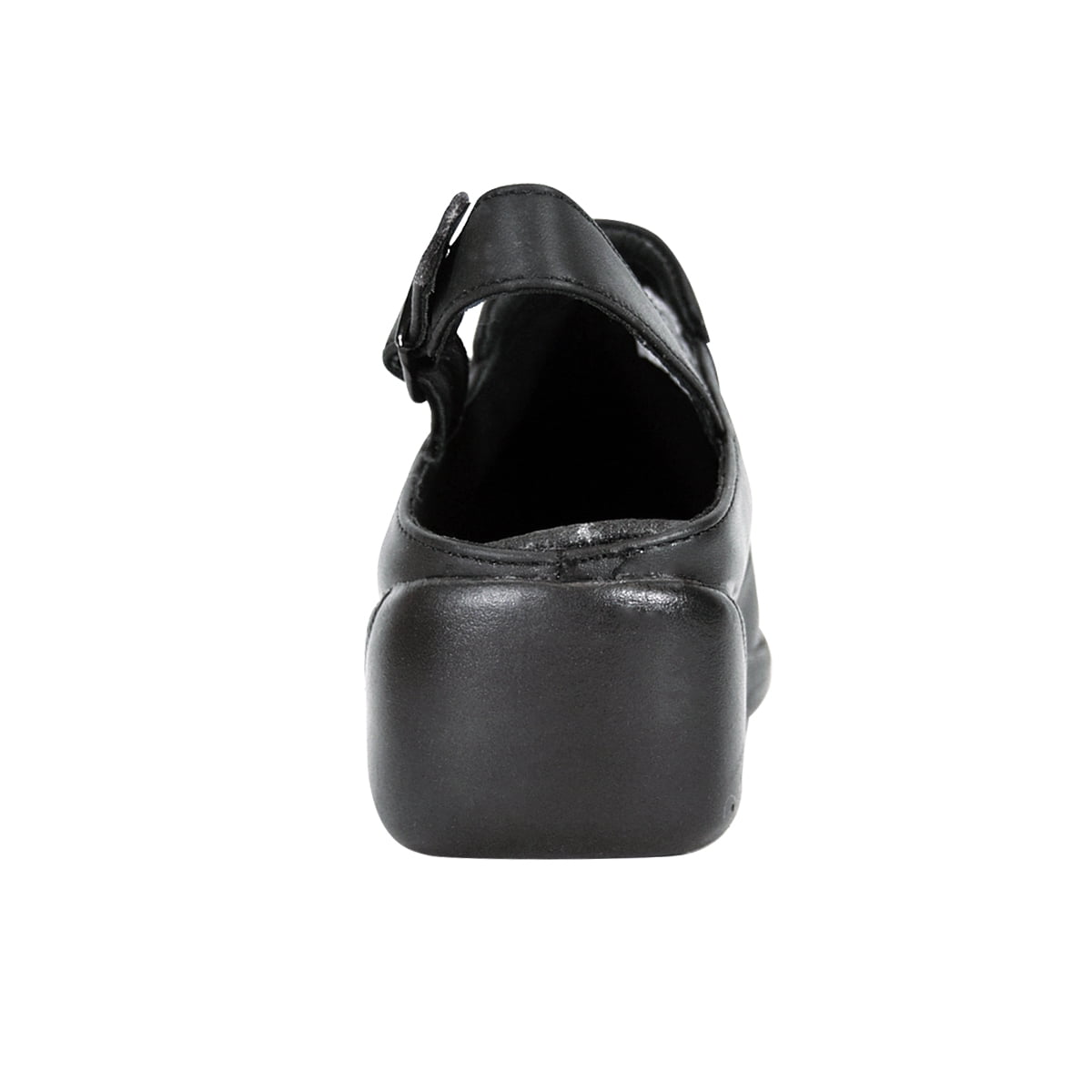 24 HOUR COMFORT Myra Wide Width Comfort Clogs For Work and Casual Attire BLACK 10