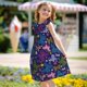 thumbnail image 5 of Fotbe Colorful Butterflies Vestido de Dormir para Niñas de 3 a 10 Años, Mangas Cortas, Estilo Princesa, Pijama Camisón con Mangas Voladas-Medium, 5 of 6
