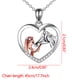 thumbnail image 2 of Decoración del hogar, decoración de habitaciones, decoración de paredes, collar de corazón para niñas, joyas de caballo, regalos de caballo para mujeres, collar, regalo del día de la madre, el collar, 2 of 2
