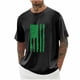 thumbnail image 1 of Tops para hombre, blusas y camisas de cuello redondo y manga corta para hombre, blusas casuales de moda con cuello redondo y manga corta para hombre, blusas para hombre, 1 of 3