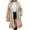 Khaki, variant on qucoqpe Women's Long Sleeve Fluffy Faux Fur Warm Coat