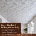 thumbnail image 5 of DCT10-Milan 2 ft. x 2 ft. PVC Glue-up or Lay-in Ceiling Tile in Old Black White (40 Sq.ft / Pack) - 10 Pieces, 5 of 24