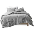 thumbnail image 1 of Madison Park 100 pour Cent Polyester Amara Sculpté Fourrure Couette Sertie en Gris, 1 of 10