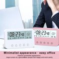 thumbnail image 3 of Sala de estar Desktop Digital Alarma Reloj de plástico Cuenta regresiva Temporizador Calendario Temperatura Humedad Medidor de humedad Bajo Ruido Home Supplies Pink Type 1 AweSitey HA010357-02, 3 of 6