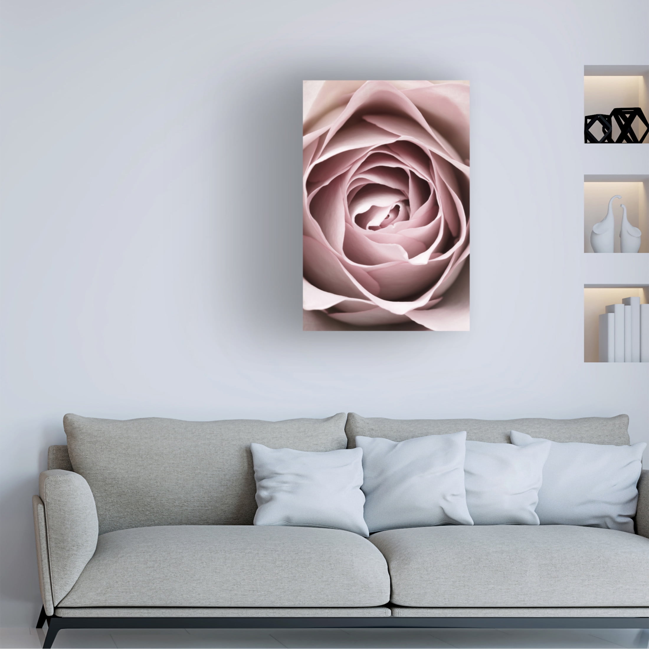 Trademark Fine Art Pictufy Studio Pink Rose No 04 Canvas Wall Art