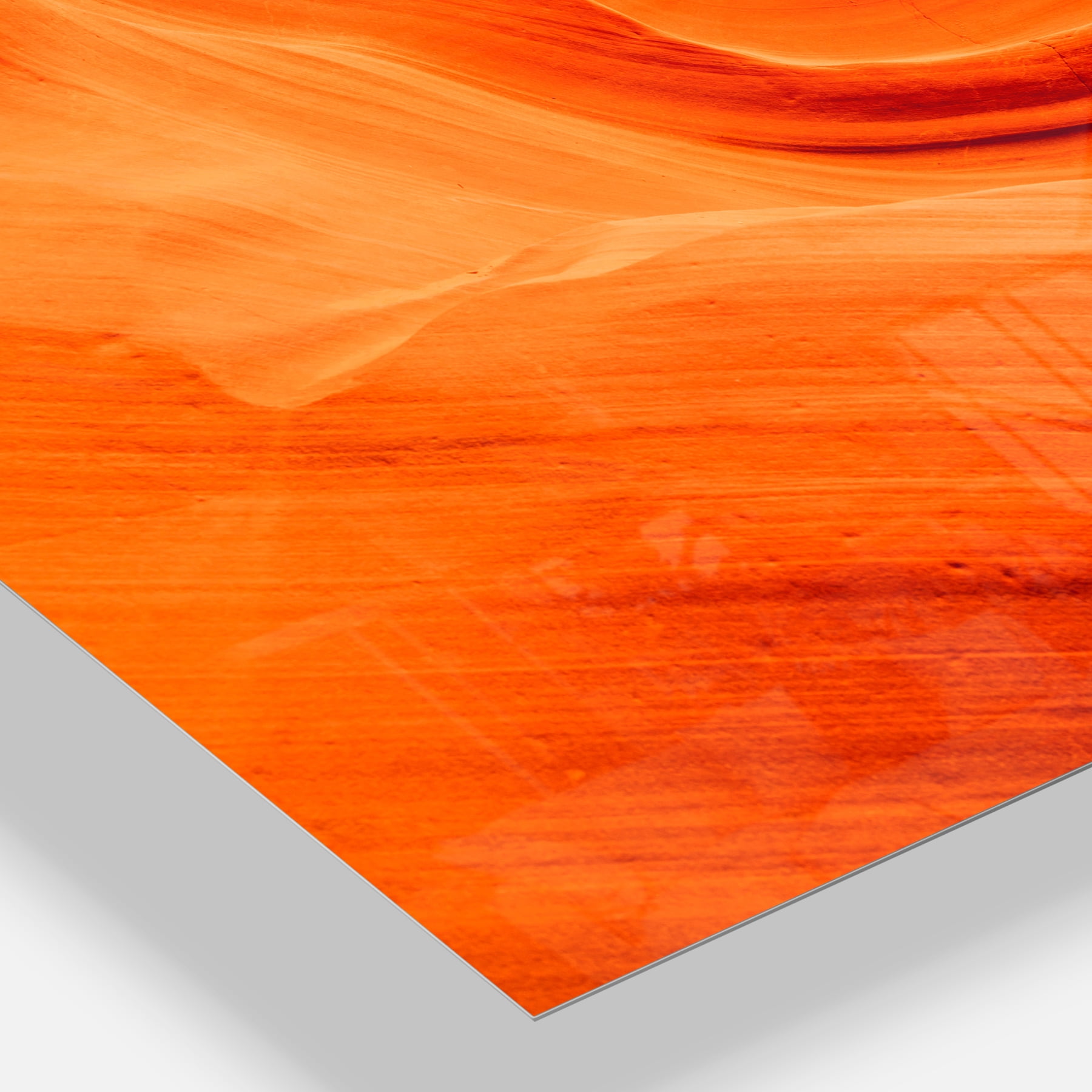 Designart 'Orange Upper Antelope Canyon ' Multipanel Landscape Photography Metal Wall Art