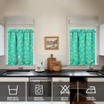 thumbnail image 4 of Kitchen Curtains 36 Inch Short - 3 Panel Set Banana Print, Rod Pocket Window Curtains 100% Polyester, Tropical Fruit Valance for Farmhouse, Cafe, Living Room, Bedroom, Easy Wash, 4 of 6