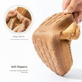 thumbnail image 5 of Pmoiste Mens Moccasin Slippers Soft Suede Comfy Memory Foam Warm Winter Plush Casual Male Slipper, 5 of 7