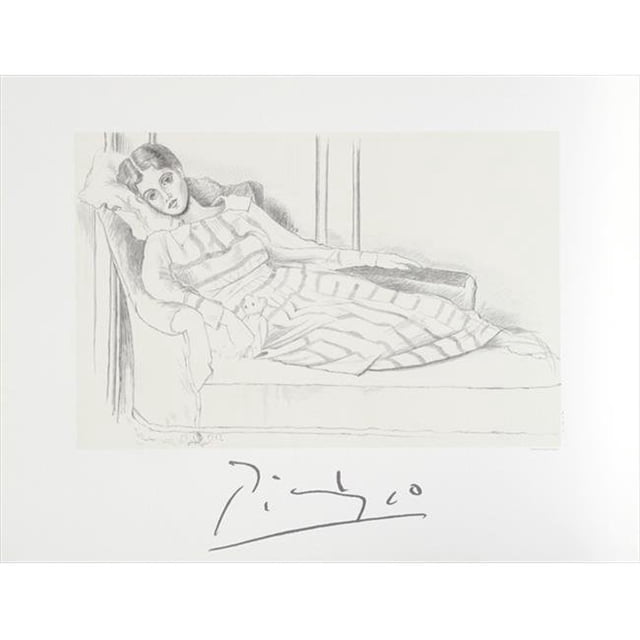 Olga Kaklowa, Lithograph on Paper 29 In. x 22 In. - Black And White