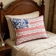 thumbnail image 3 of Fuebueo Patriotic 4th of July Decorations for Home, American Flag Throw Pillow, Woven Americana Decor for Couch and Sofa, Stars and Stripes Cushion, Gift for Mom and Grandma, 3 of 11