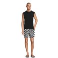 thumbnail image 4 of No Boundaries Men's & Big Men's Elastic Waist Swim Trunks, 7" Inseam, Sizes S-5XL, 4 of 7