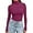 Fuchsia, variant on Trendy Queen Women's Turtleneck Long Sleeve Shirts Fall Fashion Basic Thermal Underwear Tops Winter Clothes