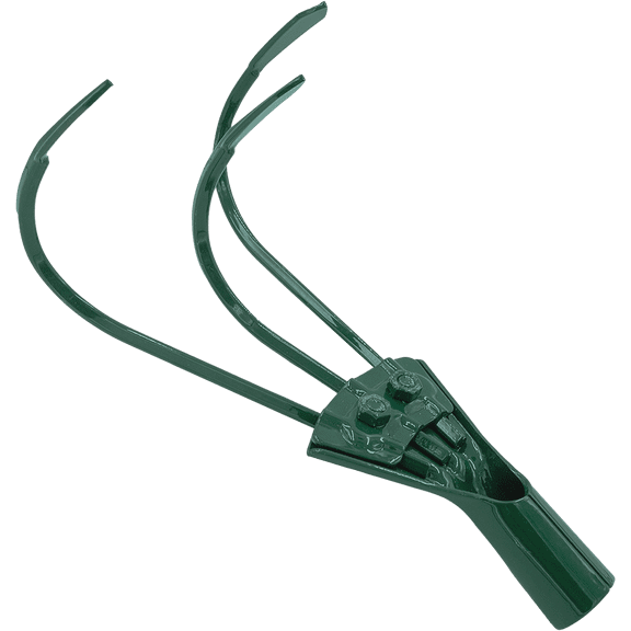 Zenport J0123 3-Prong Cultivator Attachment, Green
