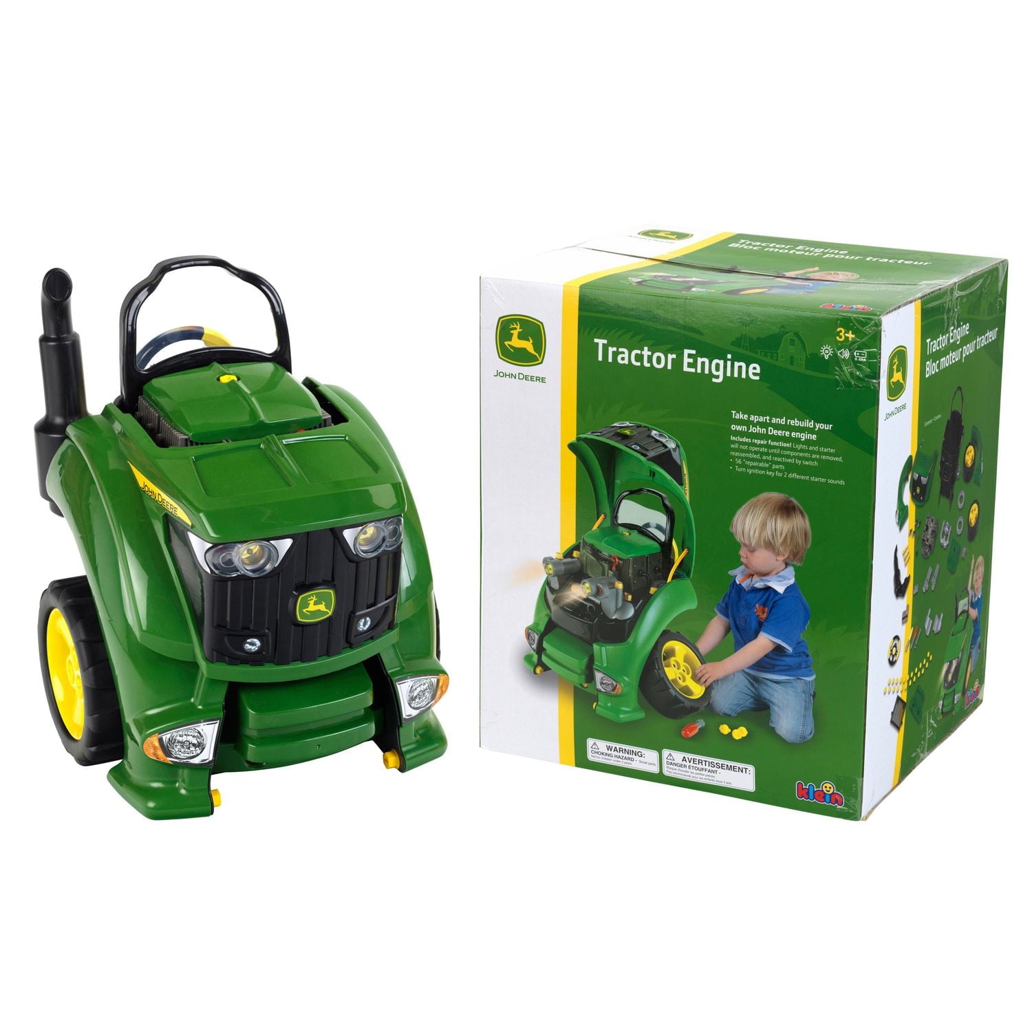 Moteur de tracteur jouet John Deere Theo Klein