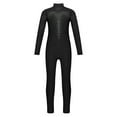 thumbnail image 2 of Alvivi Kids Girls Long Sleeve Gymnastic Leotard Dance Figure Ice Skating One Piece Unitard Jumpsuit Black 16, 2 of 6