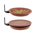 thumbnail image 1 of Comederos para Pájaros Montados en El Comedero Colgantes Tazón Impermeable Atrae Silvestres Suministros F Balcón Barandilla Jardín, 1 of 8