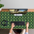 thumbnail image 4 of Long Mouse Pads for Desk,Green Skull Pattern Desk Mats on Top Of Desks, Desk Mouse Pad Extra Large with 3mm Non-Slip Base and Stitched Edge for Gaming,Office,Work,Home 47.3"x23.6", 4 of 6