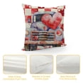 thumbnail image 4 of PHYHOO Buffalo Plaid Valentines Day Pillow Covers Valentines Day Decor for Home Red Love Heart Valentine Pillows Decorative Throw Pillows Valentines Day Decorations Beige, 4 of 5