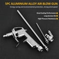 thumbnail image 2 of Tignapoo Kit de Pistolet à Air 5 Pcs avec Buses Interchangeables, Souffleur de Poussière Haute Pression, Alliage d'Aluminium & Construction en Fer, Interface 8mm, Pression de Travail 7 Mpa, Inclut 3 Buses & 2 Connecteurs, 2 of 6