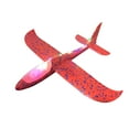 thumbnail image 2 of LED Light Airplane,18.90" Large Throwing Foam Plane, Glider Plane,Flying Toy for Kids, Gifts for 3 4 5 6 7 Years Old Boy, Outdoor Sport Toys Birthday Party Favors Foam Airplane, 2 of 4