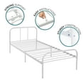 Voilamart Metal Twin Bed Frame with Headboard and Footboard, Single Bed