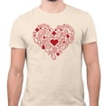 thumbnail image 2 of Nurse Icons Heart Shirt Unisex X-Small Natural, 2 of 5