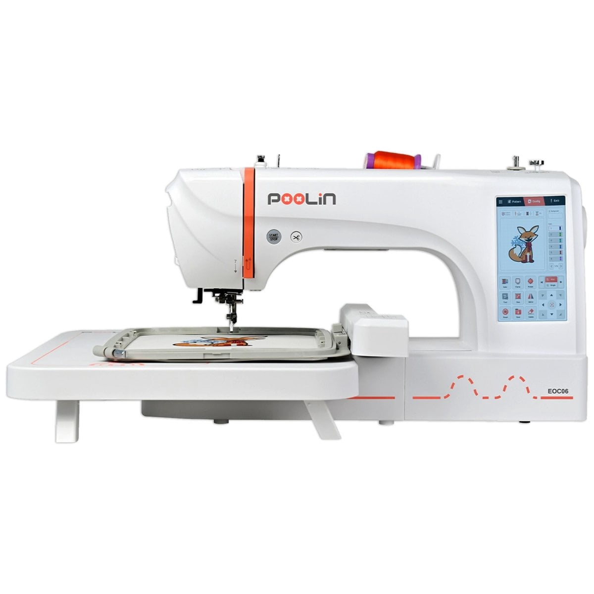 POOLIN EOC06 7.9in x 11in Computerized Embroidery Machine For Home Business