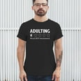 thumbnail image 4 of Adulting Would Not Recommend T-shirt Funny Adult Life is Hard Review Humor Parenting 18th Birthday Gen X Men's Tee, 4 of 7