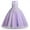 Rainbow Purple, variant on IBTOM CASTLE Kids Girls Flower Vintage Lace Princess Long Dress Tulle Pageant Formal Party Wedding Floor Dance Evening Gown 5-6 Years White