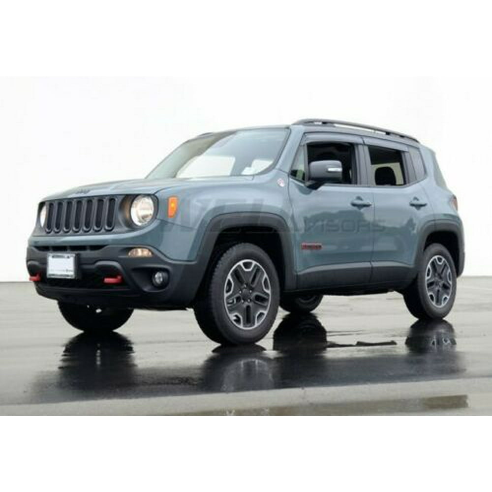 WellVisors Replacement for 20152018 Jeep Renegade Black Trim Side