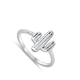 thumbnail image 4 of Cute Southwestern Boho Cactus Plant Ring 925 Sterling Silver Band Jewelry Female Male Unisex Size 12, 4 of 4