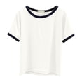 thumbnail image 4 of Kogui Girls T Shirts Athletic Stylish Tropical Crop Top for Little & Big Girls Cool Summer T Shirt Clothes Size 6-7 (White,6-7 Years), 4 of 5