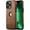 Brown, variant on AIOVETEAB Compatible with iPhone 13 Pro Max Case Premium Leather TPU Hybrid Case Cover,Black