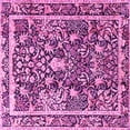 thumbnail image 1 of Ahgly Company Indoor Square Animal Pink Traditional Area Rugs, 8' Square, 1 of 4
