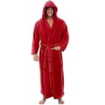 thumbnail image 1 of Bathrobes for Men, Resort Hotel Spa Terry Robe Plush Hooded Long Bathrobe, 1 of 5
