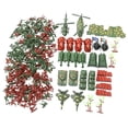 thumbnail image 1 of Vogacara Soldado de plástico de 270 piezas, figuras del ejército de 4cm, juguete de modelo de escena de arena del ejército Muñecas y casas de muñecas Tipo 1, 1 of 1