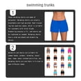 thumbnail image 4 of Greeniant Traje de baño Ajustable Buena elasticidad Piernas de pantalón ensanchadas Pantalones cortos Traje de baño transpirable Diferentes tamaños Deportes acuáticos Azul L Greeniant OD020167-15B, 4 of 6