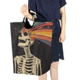 thumbnail image 4 of Yayeee Freestanding Laundry Hamper with Handle Collapsible Large Storage Basket for Clothes, Black Skeleton, 4 of 7