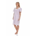 thumbnail image 2 of Dream8teen Women's Snaps Front Closure House Dress Sleeveless Woven Housecoat Duster Lounger Robe 2011 Purple Polka Dots 4X-Large, 2 of 5