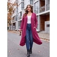 thumbnail image 3 of Cueply Women's Plus Size Cardigan Lightweight Long Sleeve Maxi Long Knitted Tops Open Front Sweater, 3 of 8