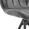 thumbnail image 3 of 26 Inch Fabric Counter Height Bar Stool, Black and Gray, 3 of 5