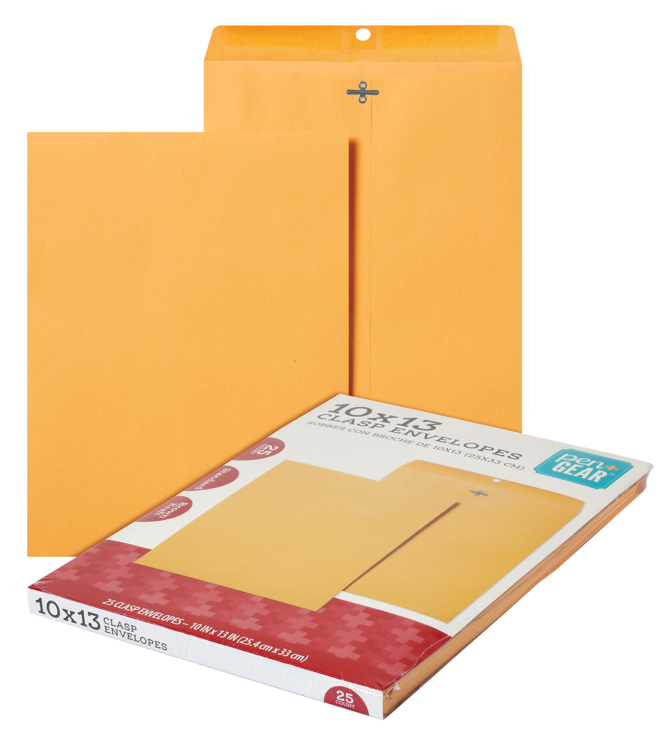 The Envelope Specialist 10 x 13 Booklet Envelopes Brown Kraft 28Lb Open Side Envelopes 50/Pack 10x13