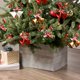 thumbnail image 2 of 8 adornos de campanas navideñas, cascabeles dobles con lazo de cuadros escoceses y bayas de acebo, adornos de metal para árboles de Navidad de 1,5 x 2,8 x 5,5 pulgadas para decoración de puertas de fi, 2 of 5